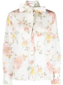 floral-print Ramie Blouse at Farfetch